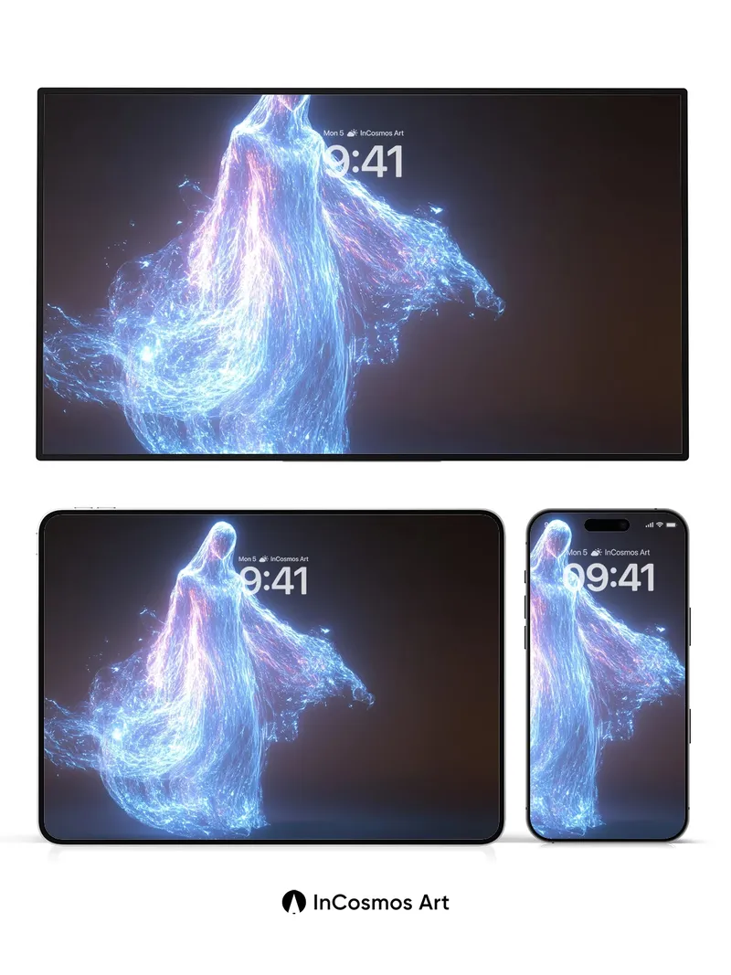 Luminous Veil Wallpaper with Ethereal Drift