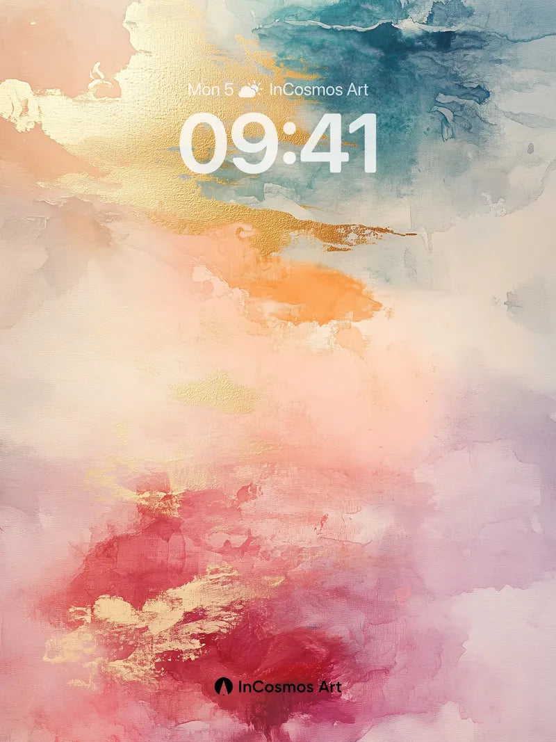 Luminous Veil Wallpaper with Ethereal Hues