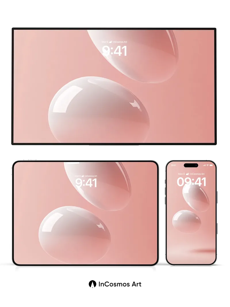 Serenity Sphere Wallpaper with Floating Light