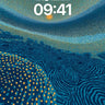 Cosmic Drift Wallpaper with Golden Dots wallpaper for iPhone, iPad & Mac