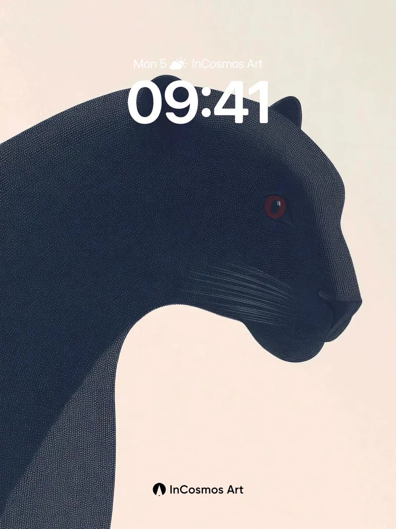 Velvet Shadow Wallpaper with Crimson Gaze