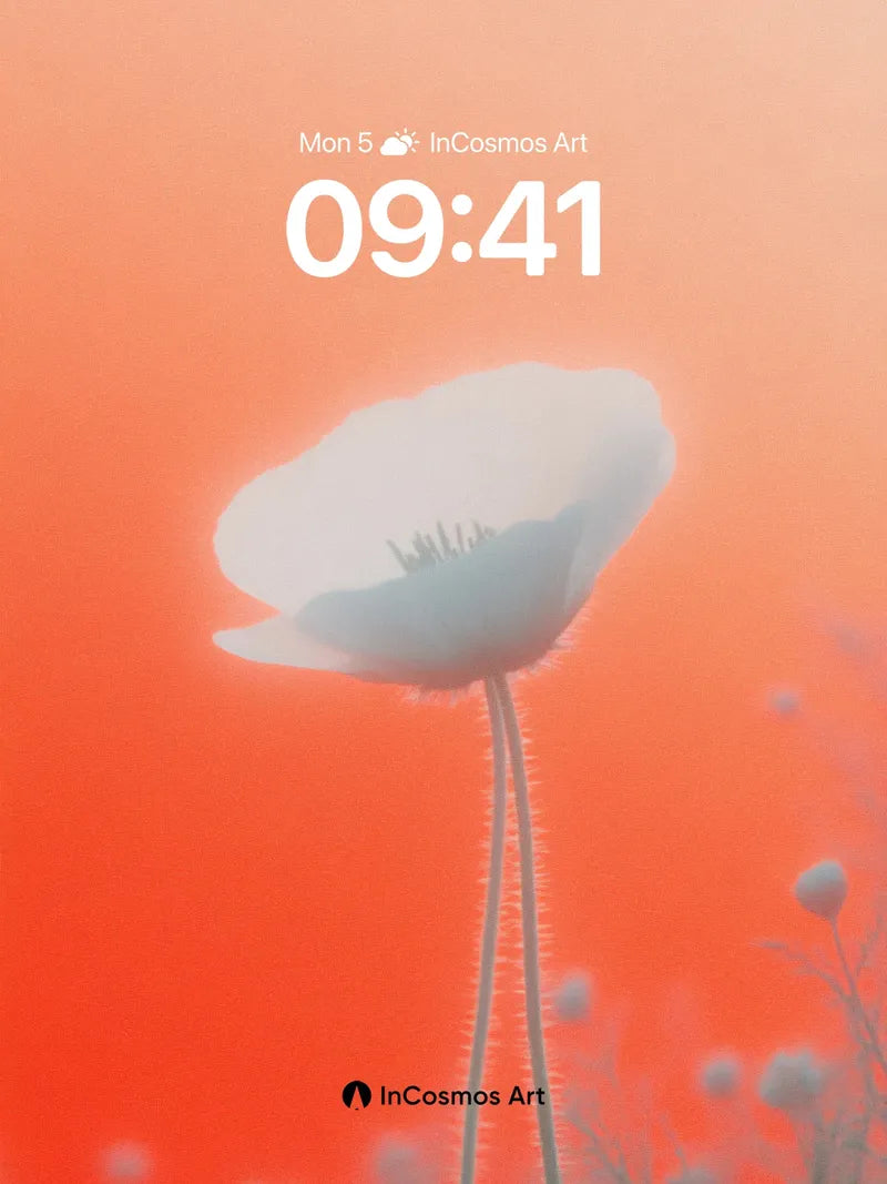 Silent Bloom Wallpaper with Ethereal Light