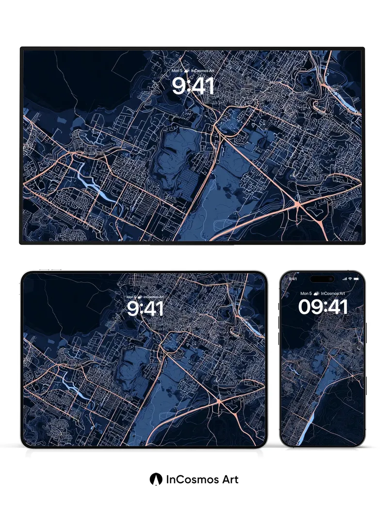 Neon Veil Wallpaper with City Pulse