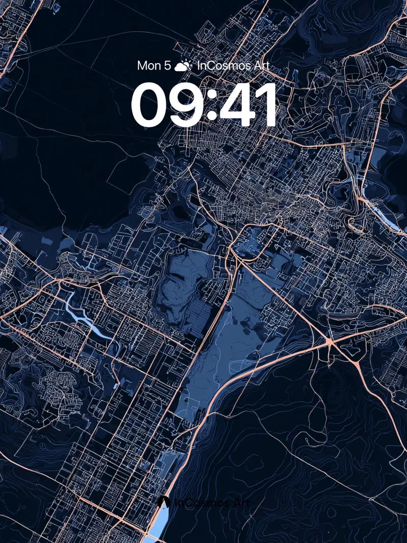 Neon Veil Wallpaper with City Pulse