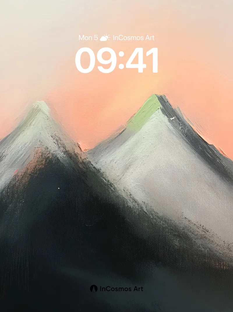 Serenity Peak Wallpaper with Dusk Glow