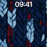 Cobalt Braid Wallpaper with Crimson Accents wallpaper for iPhone, iPad & Mac