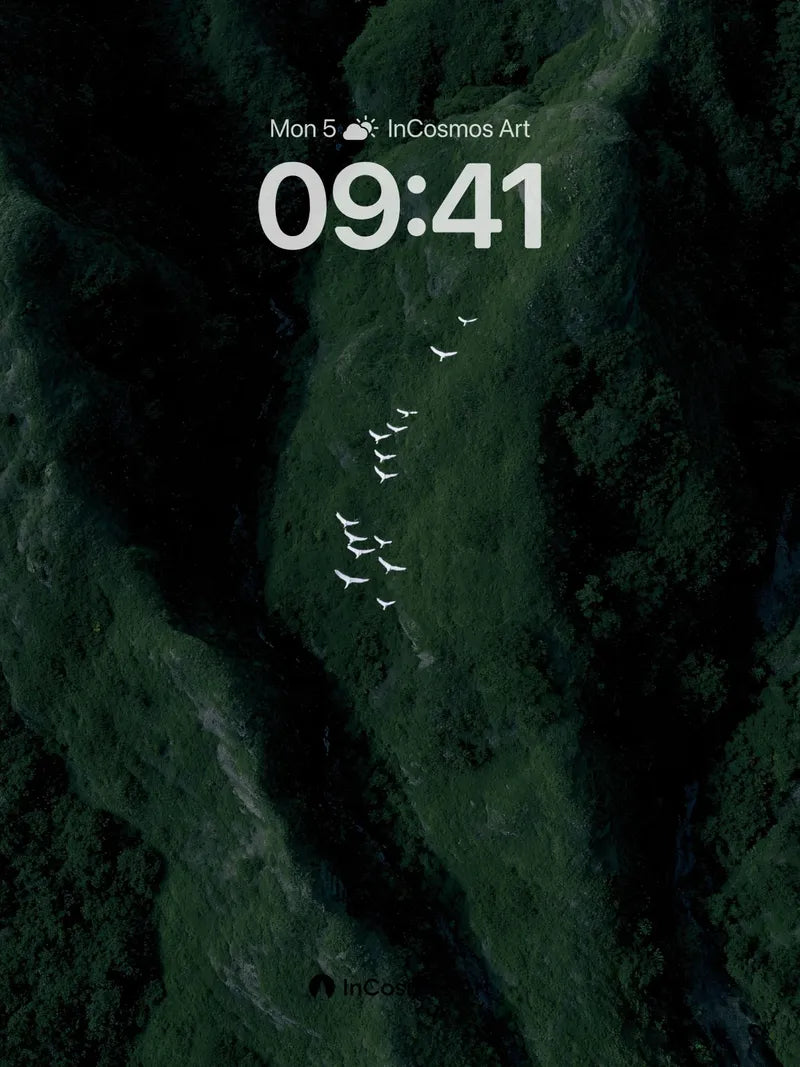 Silent Flight Wallpaper with Mountain Veins wallpaper for iPhone, iPad & Mac