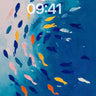 Colorful Fish School Wallpaper wallpaper for iPhone, iPad & Mac