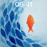 Coral Current Wallpaper with Orange Outlier wallpaper for iPhone, iPad & Mac