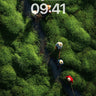 Serene Pathway Wallpaper with Harvesting Figures wallpaper for iPhone, iPad & Mac