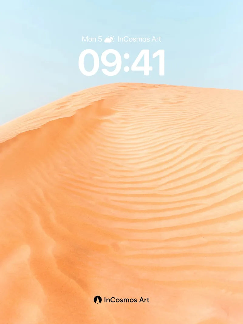 Serenity Dune Wallpaper with Sunlit Ripples