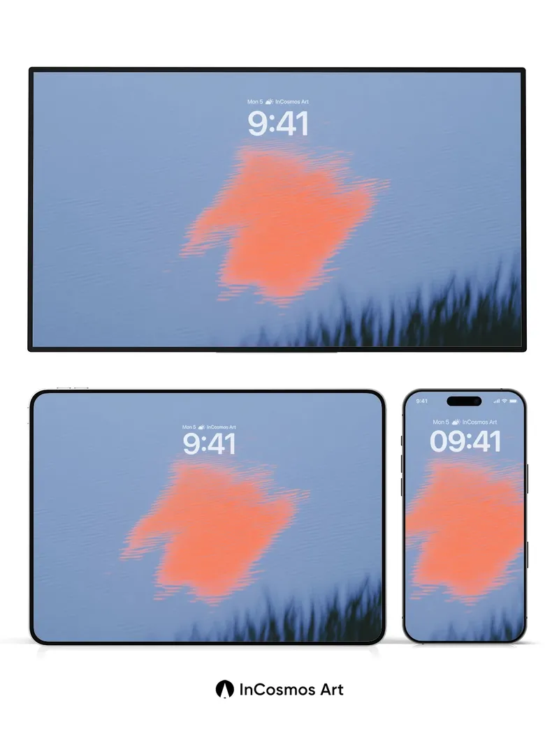 Crimson Mirage Wallpaper with Water Reflection