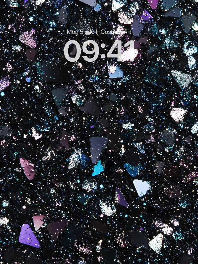 Cosmic Shard Wallpaper with Iridescent Fragments