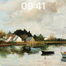 Serenity Sail Wallpaper with Misty Reflections wallpaper for iPhone, iPad & Mac