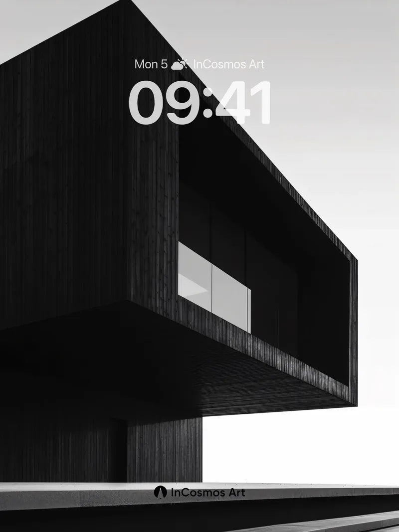 Shadowed Geometry Wallpaper with Floating Depth