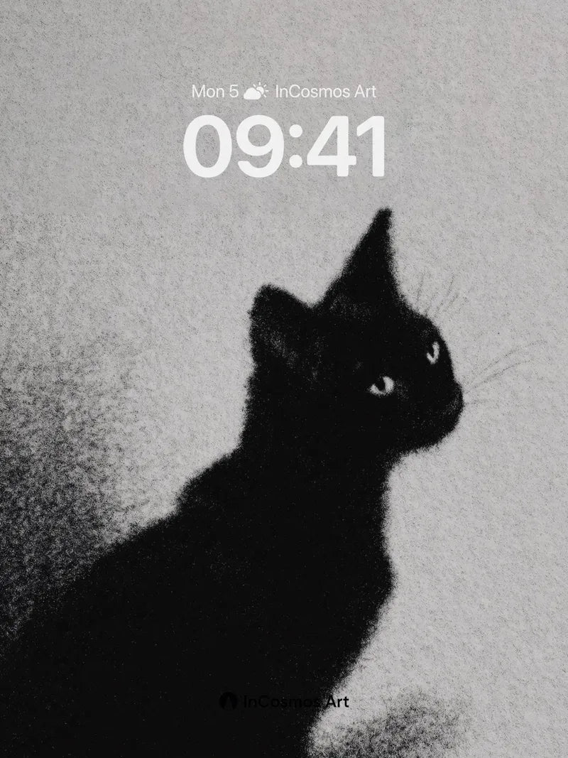 Shadow Whispers Wallpaper with Glowing Eyes