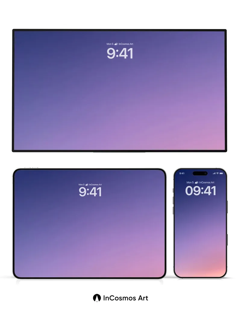 Serenity Gradient Wallpaper with Twilight Hues