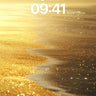Golden Hour Beach Wallpaper with Sparkling Sand wallpaper for iPhone, iPad & Mac