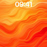 Fiery Horizon Wallpaper with Liquid Light wallpaper for iPhone, iPad & Mac