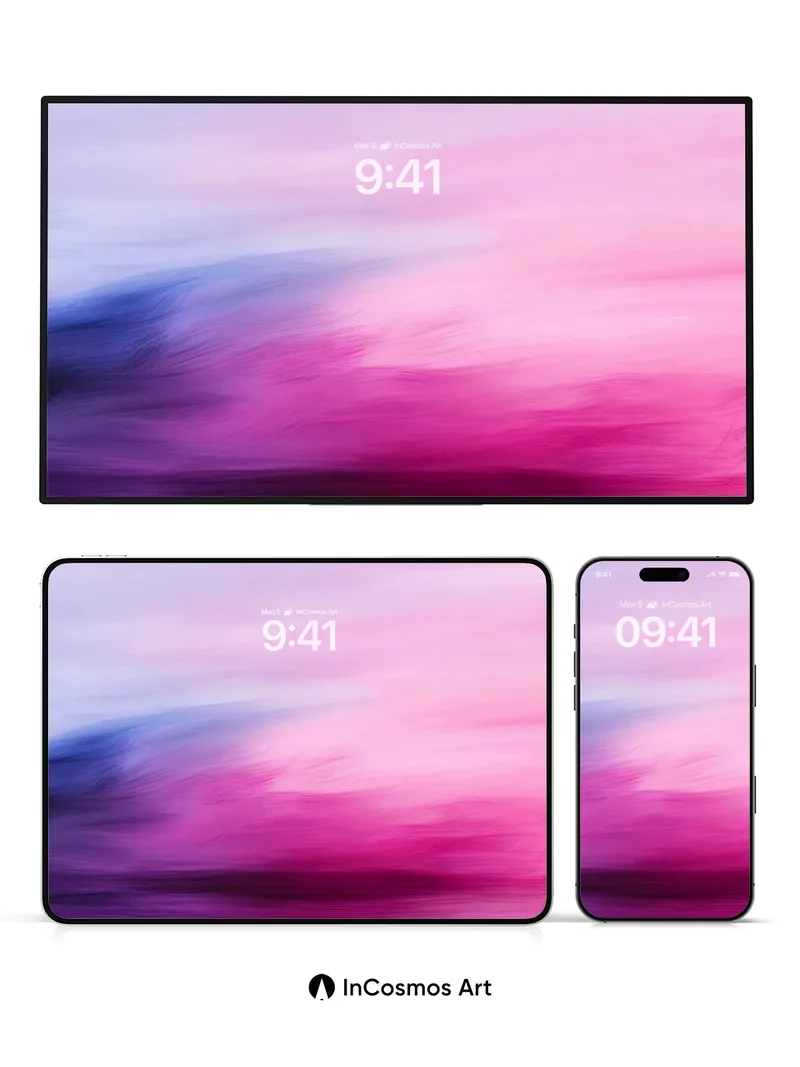 Luminous Drift Wallpaper with Ethereal Hues