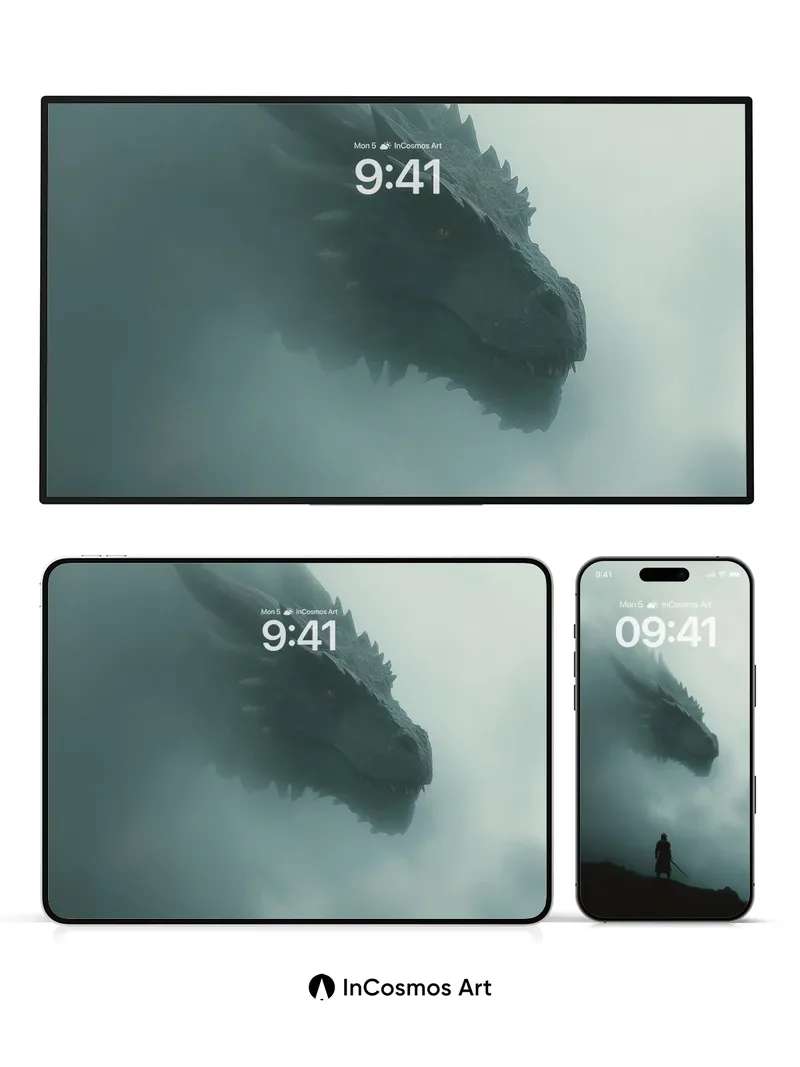 Silent Standoff Wallpaper with Dragon's Gaze