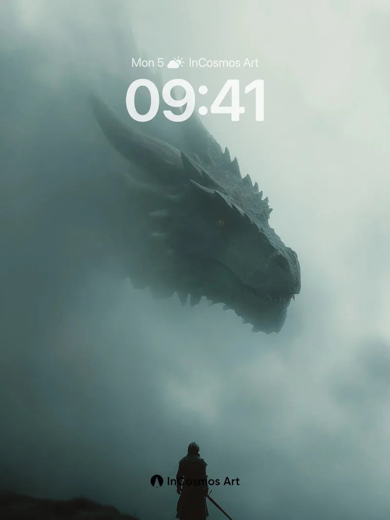 Silent Standoff Wallpaper with Dragon's Gaze