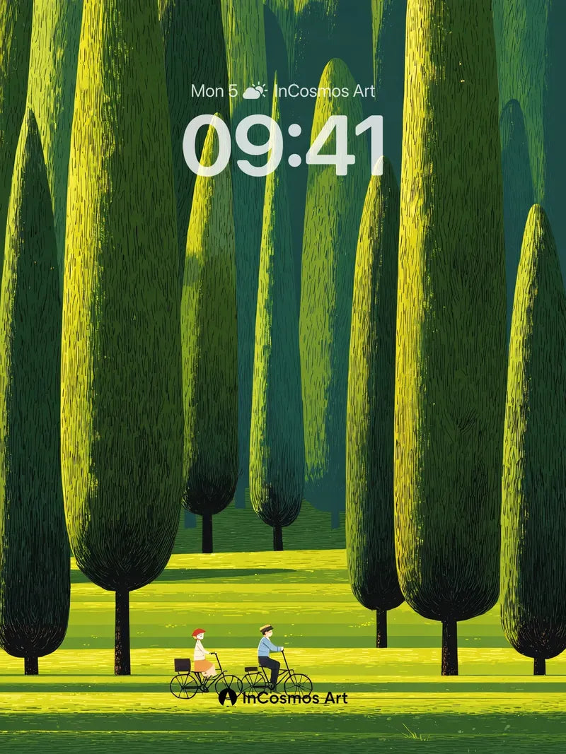 Serenity Between Giants Wallpaper with Whispering Light wallpaper for iPhone, iPad & Mac
