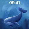 Whispering Depths Wallpaper with Celestial Glow wallpaper for iPhone, iPad & Mac