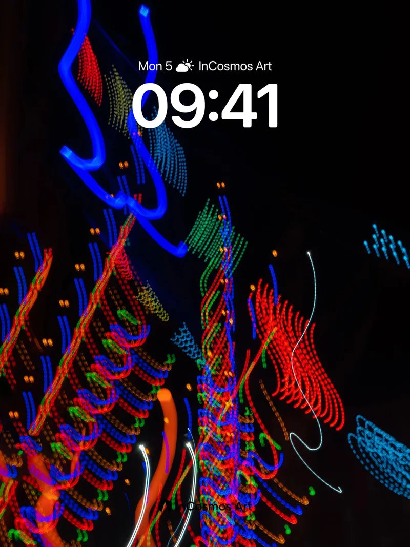 Neon Pulse Wallpaper with Electric Trails
