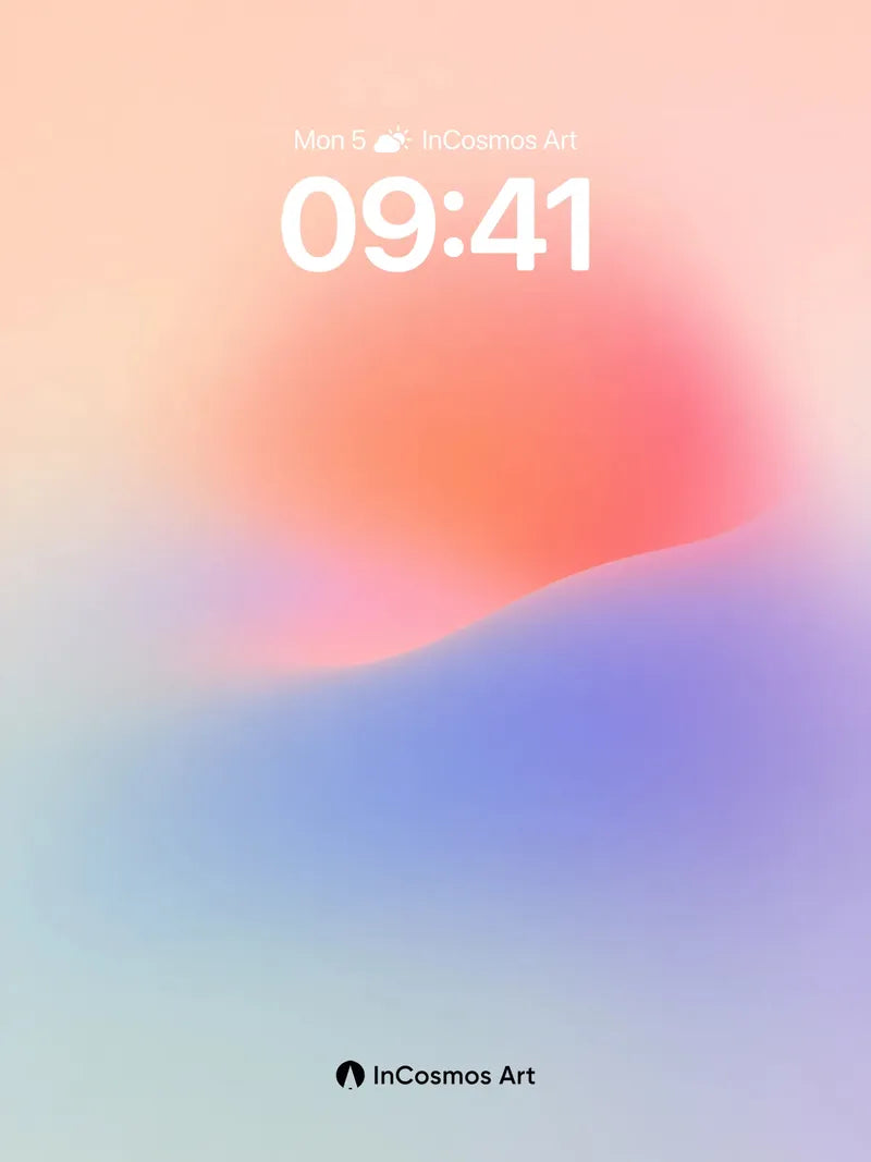Serenity Gradient Wallpaper with Ethereal Hues