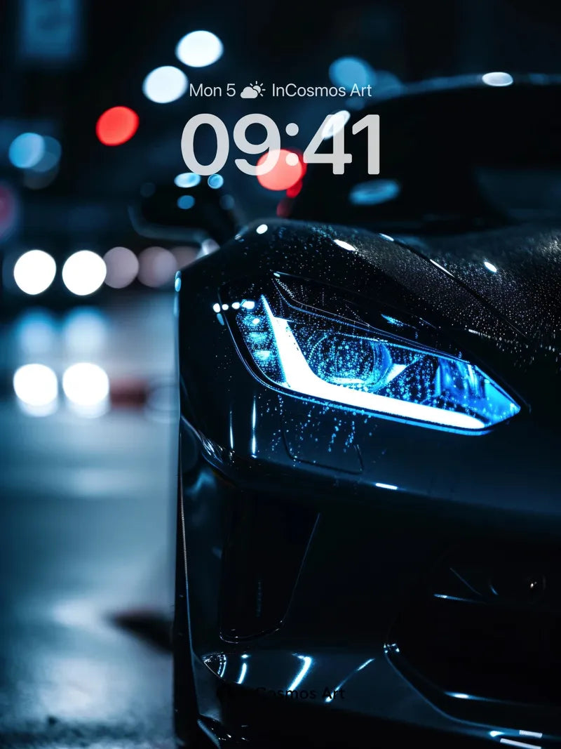 Neon Pulse Wallpaper with Liquid Light