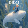 Whispering Depths Wallpaper with Floating Melody wallpaper for iPhone, iPad & Mac