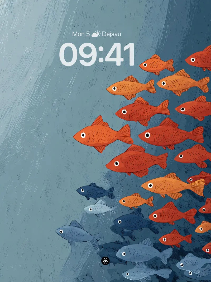 Underwater Fish School Wallpaper
