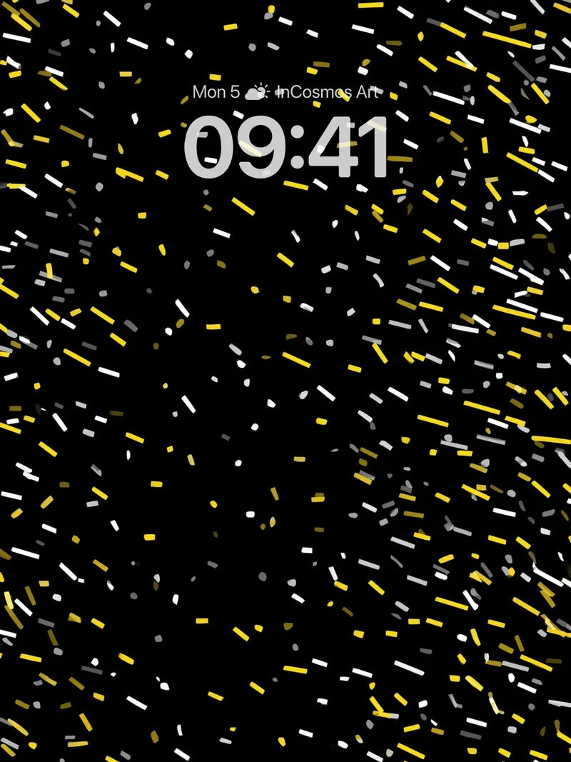 Celestial Sparkle Wallpaper with Golden Dust