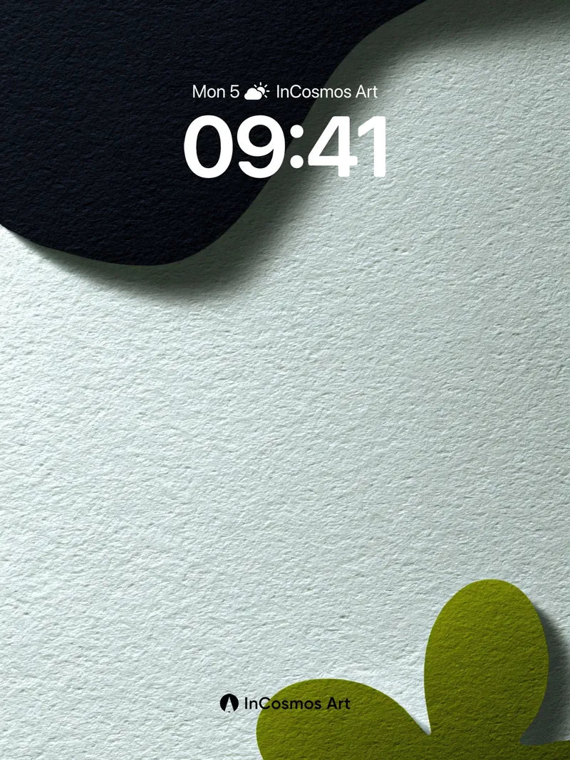 Quiet Depth Wallpaper with Floating Forms