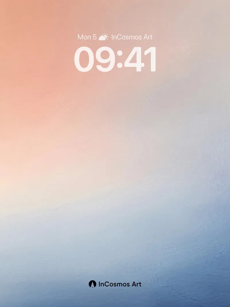 Serene Horizon Wallpaper with Ethereal Gradient