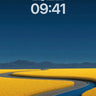 Golden Field Wallpaper with Serpentine River wallpaper for iPhone, iPad & Mac