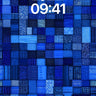 Deep Blue Mosaic Wallpaper with Hidden Codes wallpaper for iPhone, iPad & Mac