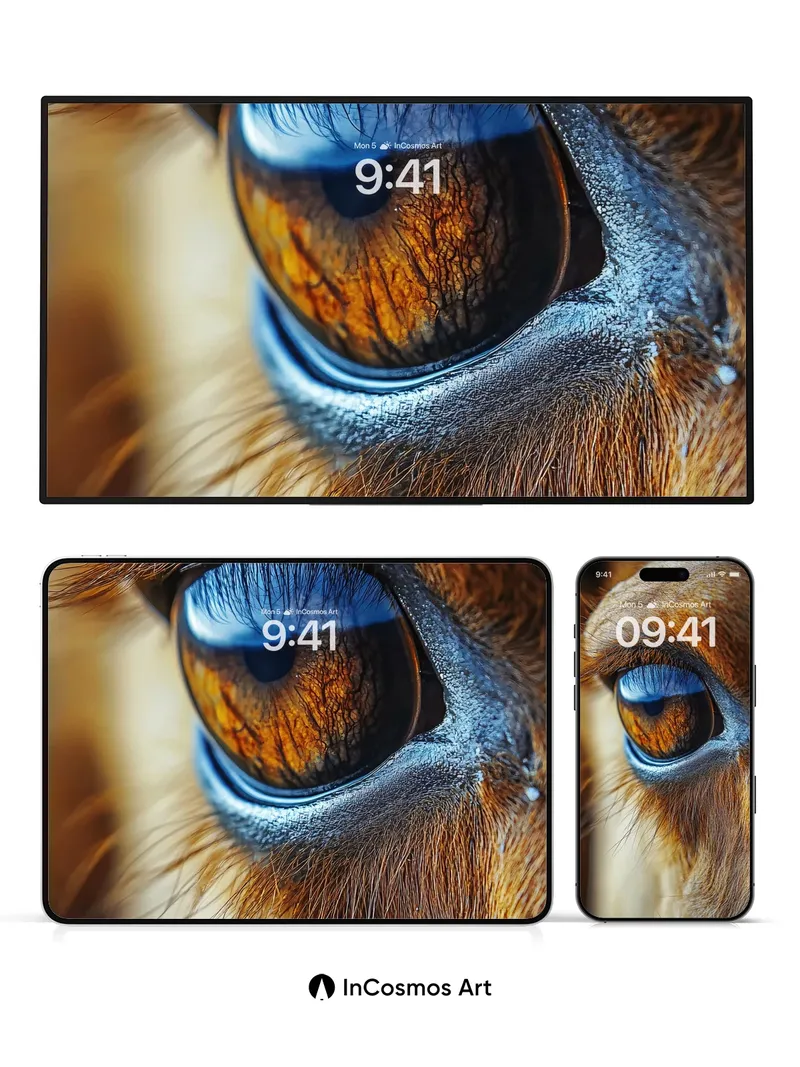 Golden Gaze Wallpaper with Soulful Depth