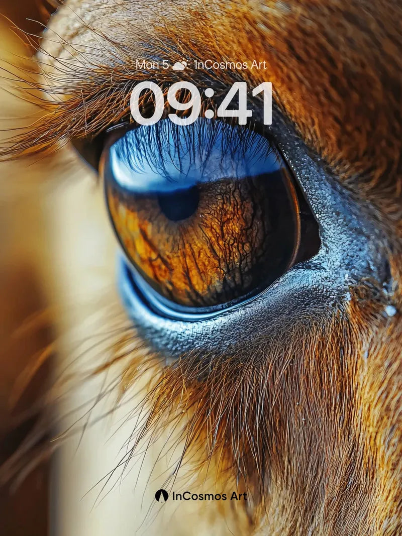 Golden Gaze Wallpaper with Soulful Depth