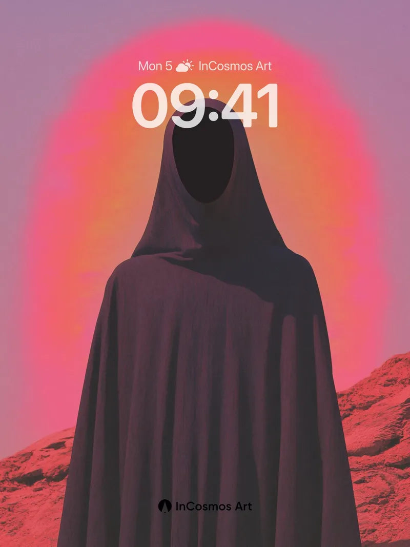 Silent Cloak Wallpaper with Cosmic Halo