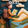 Whispering Textures Wallpaper with Knitted Landscapes wallpaper for iPhone, iPad & Mac