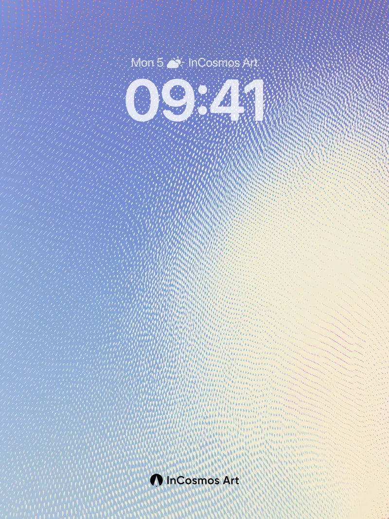 Serene Gradient Wallpaper with Subtle Wave Texture