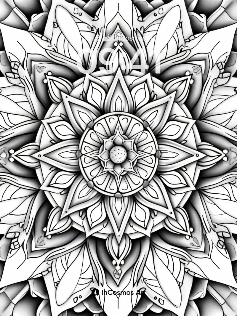 Silent Bloom Wallpaper with Fractal Petals wallpaper for iPhone, iPad & Mac