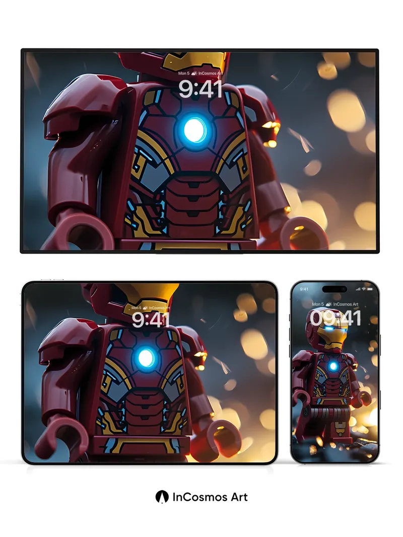 Mechanical Marvel Wallpaper with Glowing Core