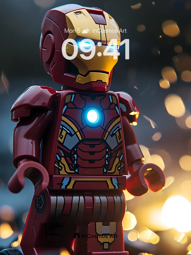 Mechanical Marvel Wallpaper with Glowing Core