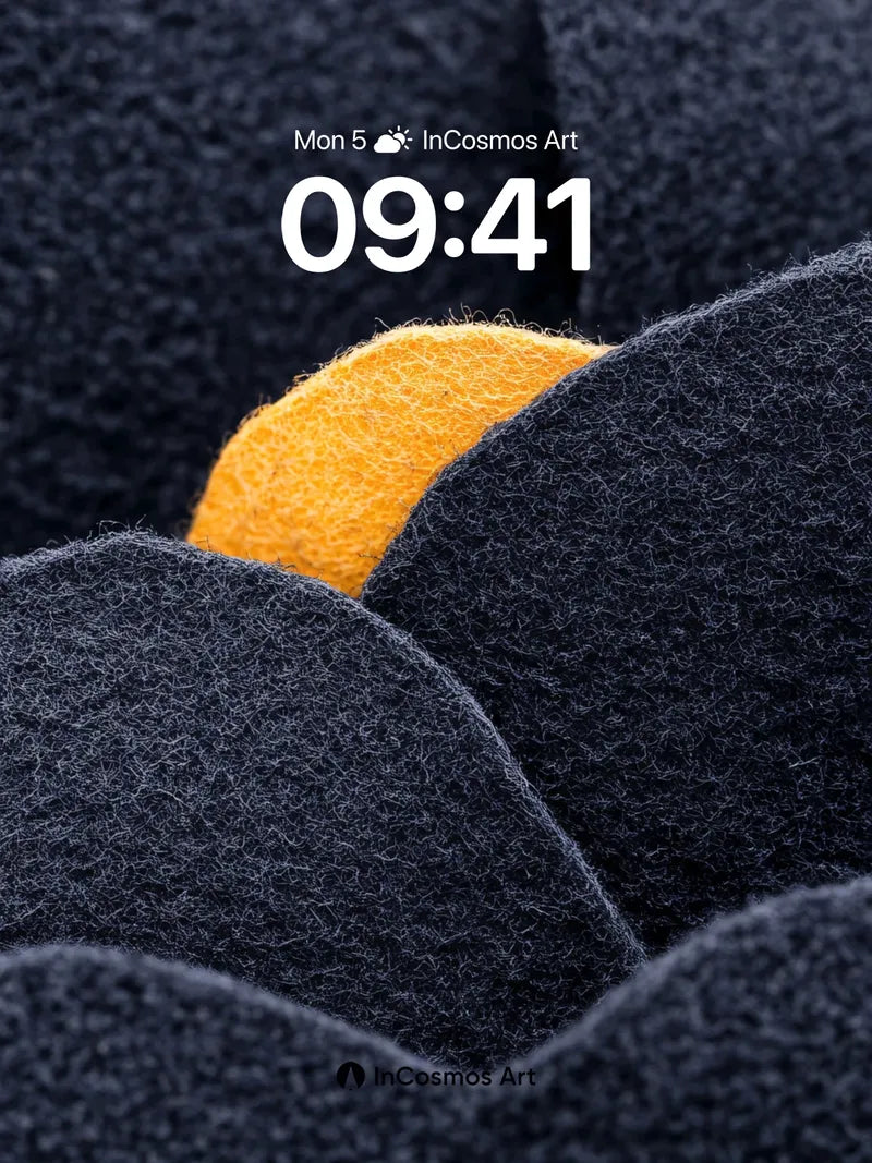 Velvet Depth Wallpaper with Golden Core