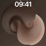 Satin Spiral Wallpaper with Floating Depth wallpaper for iPhone, iPad & Mac