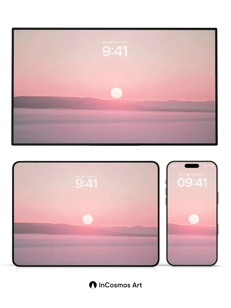 Serenity Horizon Wallpaper with Soft Light Gradient