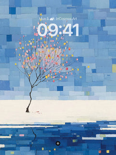 Minimalist Tree Wallpaper 4K for Mobile Wallpaper, iPhone Duo cover screen